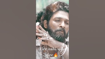 fire nhi wild fire 🔥 hai || Pushpa 2 dialogue || ft. Allu Arjun#shorts​ #pushpa2​ #alluarjun​#movie​