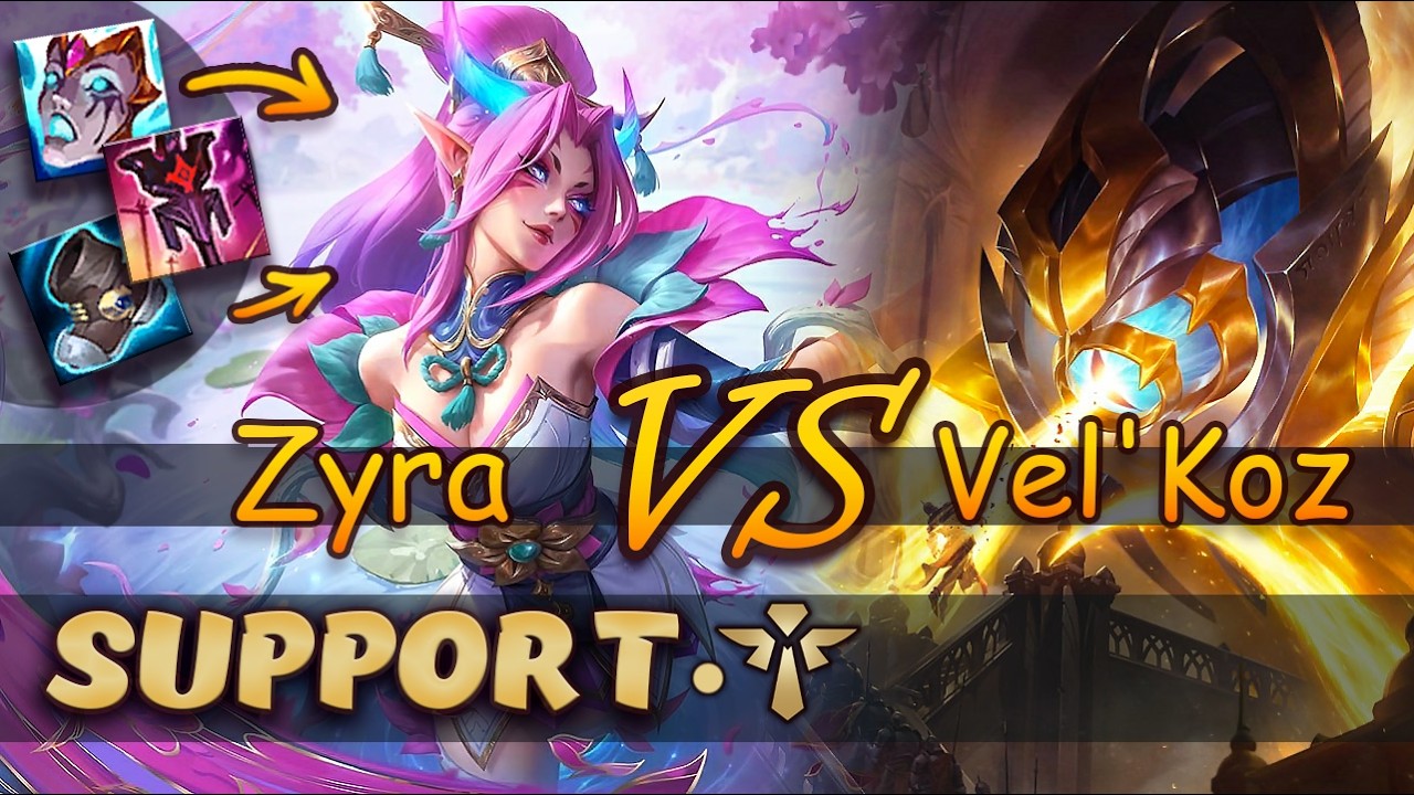 Zyra & Jhin vs Vel'Koz & Ezreal | Support | Full game | League of Legends - patch 26.03