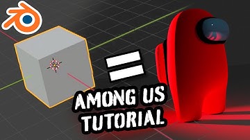 AMONG US CHARACTER - BLENDER 2.9 - TUTORIAL