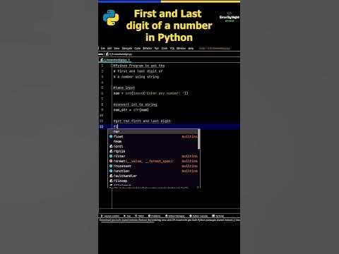 3 :- First and Last Number in python #python #pythonprogramming # ...