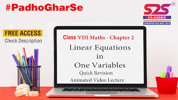 Linear Equation in One Variables Class 8 Maths Chapter 2  | Quick Revision |  Animated