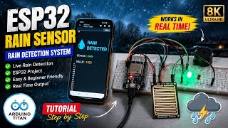 ESP32 Rain Sensor Rain Detection System 🌧️ | ESP32 Tutorial for Beginners
