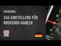 ROCKSHOX: Sag-Einstellung für RockShox-Gabeln