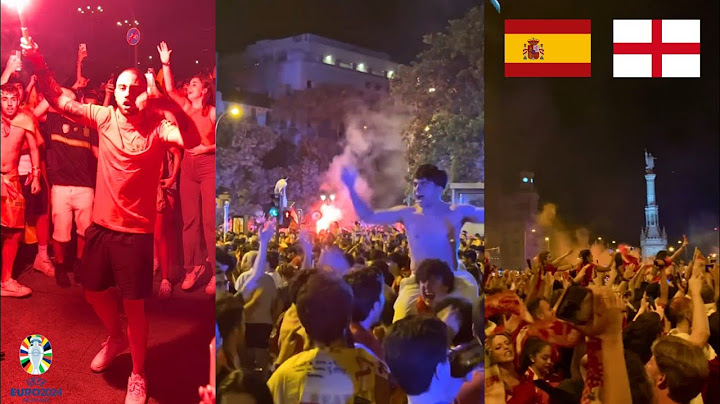 Incredible Scenes As Spain Fans Celebrate Winning The EURO 2024