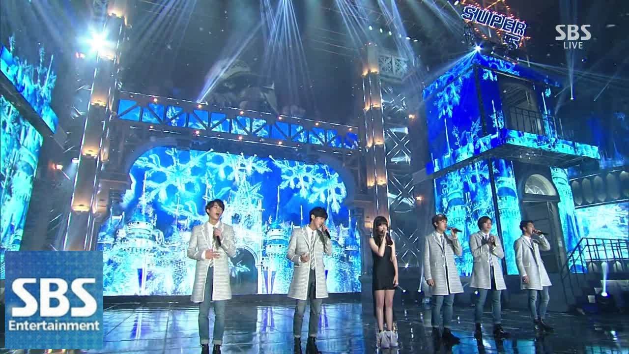 B1A4&박보람 - Solo Day + 눈이 오면 @2014 SBS 가요대전 SUPER5 1부