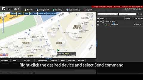 How to Send Command | Meitrack GPS Tracking Software MS03