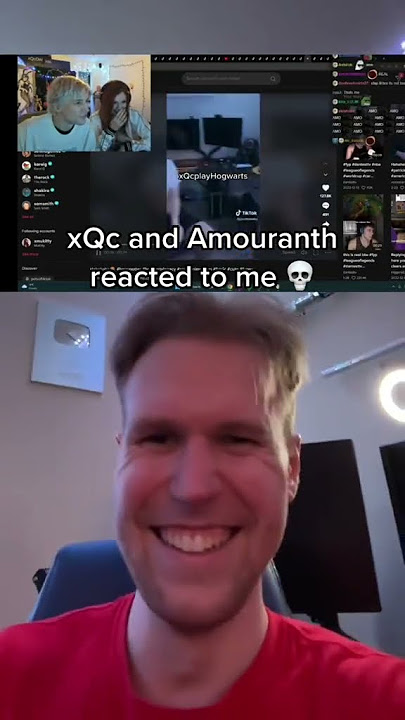 xQc and Amouranth reaction #shorts