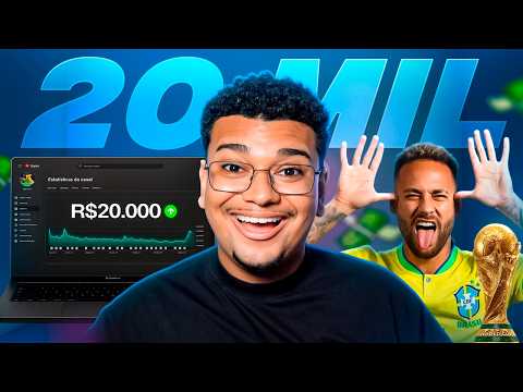 (NÃO precisa gostar de futebol) Como Ganhar Dinheiro Na Copa Do Mundo 2026 Usando O Youtube