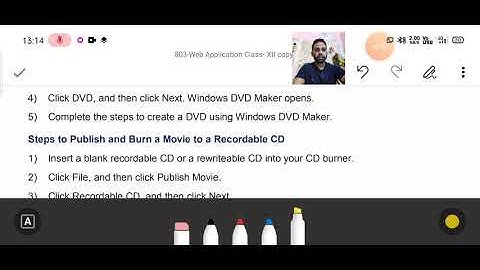 Publishing Movie in window movie maker, 12th cbse, web application