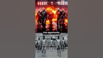 Generative AI video for Sci-fi Tesla bot uprising #elonmusk #tesla #midjourney
