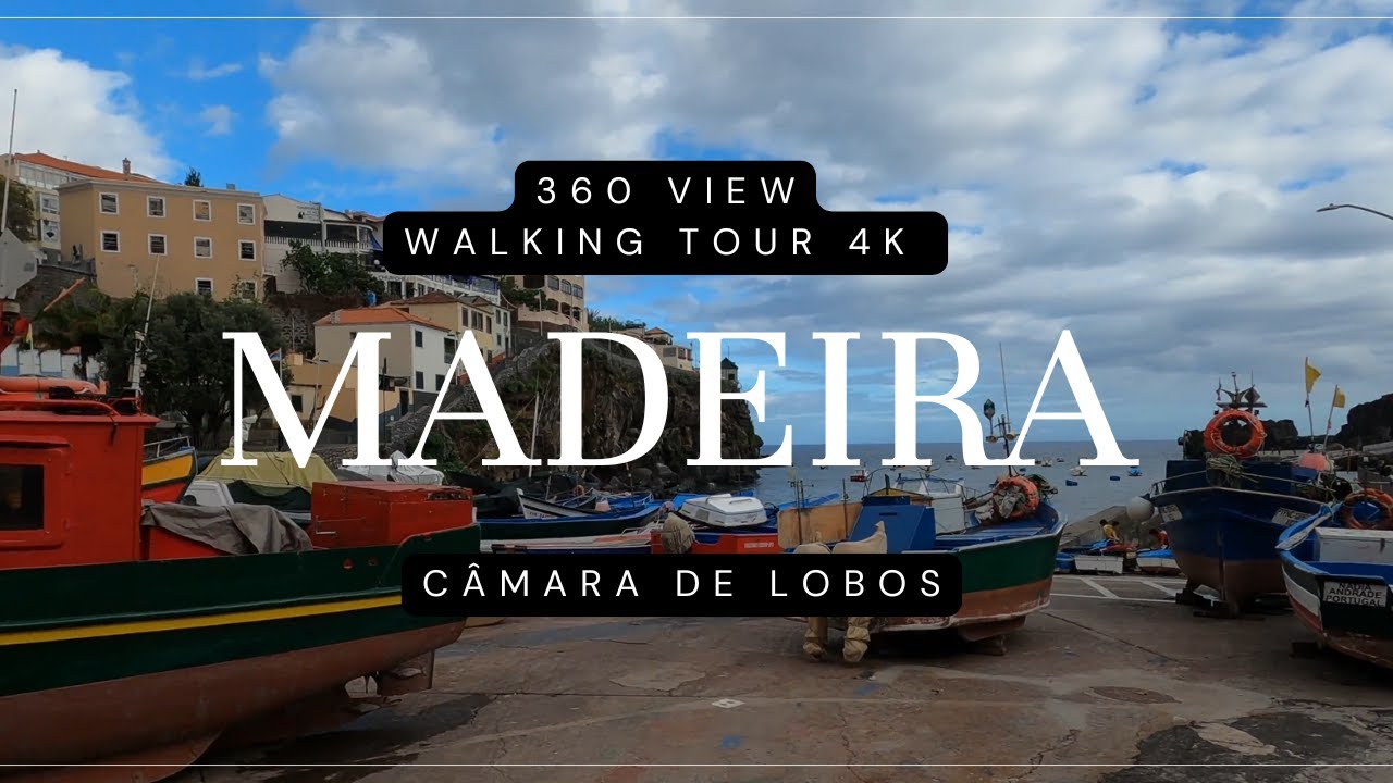 Most Scenic Village in Madeira? Câmara de Lobos Walking Tour 4K
