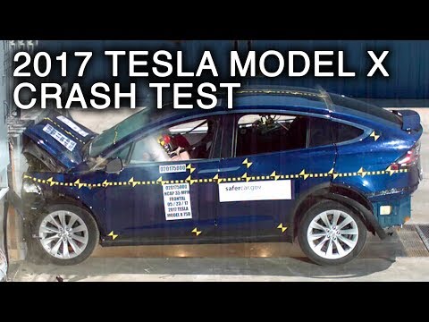 2017 Tesla Model X Frontal Crash Test