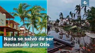 Acapulco antes y después del huracán Otis: los complejos devastados en zona Diamante