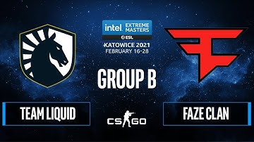 CS:GO - FaZe Clan vs. Team Liquid [Nuke] Map 2 - IEM Katowice 2021 - Group B