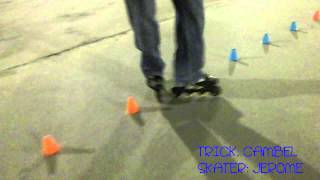 Freestyle Inline Slalom Trick Cambel