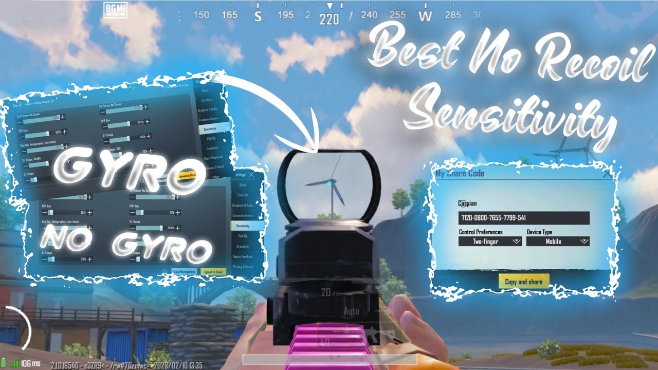 NEW Best🔥PRO Sensitivity Settings ZeroRECOIL For Any Device | Update ...