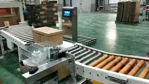 online check weigher printing labeling machine