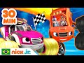 Blaze e os Monster Machines | 30 MINUTOS das MAIORES CORRIDAS! | Nick Jr. em Português