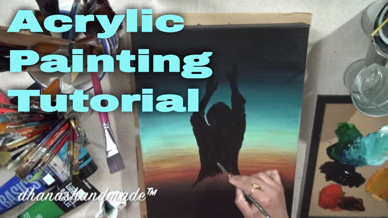 Acrylic Painting Tutorial Video For Beginners - YouTube