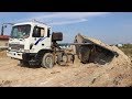 ឡានដឹកដីជាប់ផុង និងឡានបែនបាក់ទ្រុង - dump truck stuck​ fails and recovery