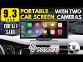 9.3 inch Portable CarPlay Screen - PODOFO A3073  🌟  UNBOXING REVIEW