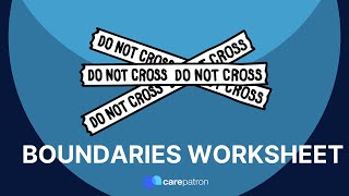 Boundaries Worksheet