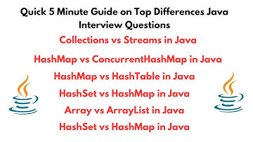 Java Array vs ArrayList | Collections vs Streams | HashMap vs ConcurrentHashMap | HashMap vs HashSet
