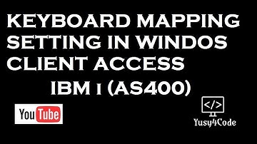 IBM i - Windows Client Access Keyboard settings | yusy4code