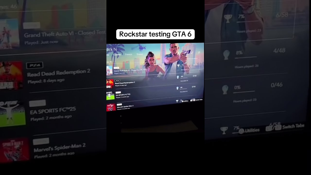 Rockstar Testing GTA 6 Shorts Gta6 Gta