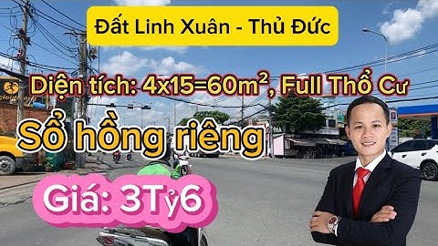 🛑 Đất Ngay Chợ Linh Xuân 🛑 Cần Bán Gấp | Đường Nhựa Rộng 9m| Khu Dân Cư Hiện Hữu | Xây Dựng Tự Do