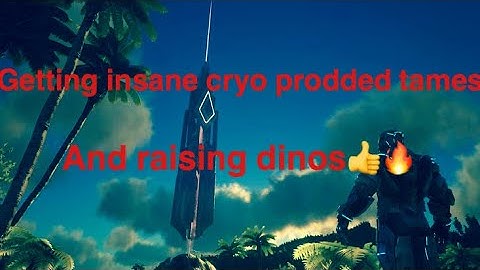 Killing a purlovia with insane cryopoded tames and raising-ARK Small Tribes PvP