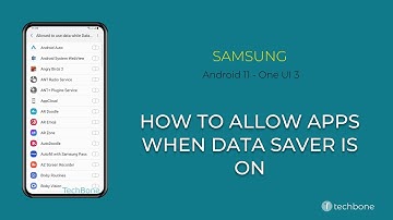 How to Allow Apps while Data saver is on - Samsung [Android 11 - One UI 3]