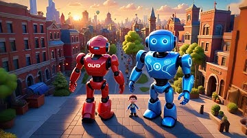 Five Little Robots Count to Ten | Robot Counting Song for Kids | Nursery Rhymes and Learning Songs