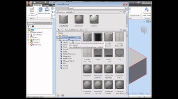 How to apply materials to your models #2 - AutoDesk Inventor Studio tutorials