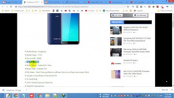 Symphony V141 FRP File | FRP Bypass Reset File 8.1 Only 40MB File & Tools Without Box