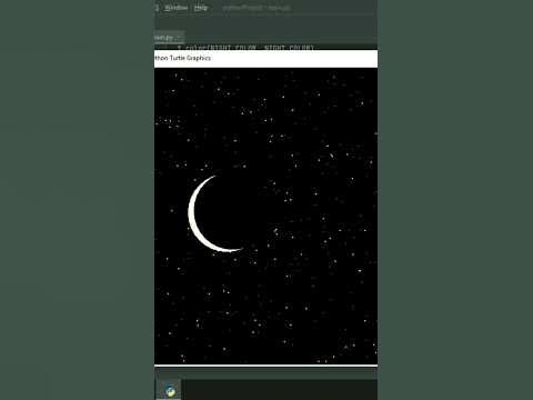 Draw Starry Night 😳 Using Python Turtle | #shorts #shortvideo #short # ...