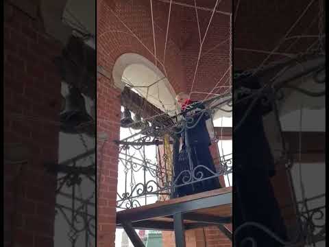Пасхальный колокольный звон в Заиконоспасском монастыре, г.Москва