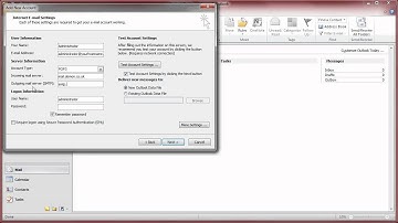MS Outlook 2010 email setup