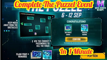 How To Complete The Puzzle Event In FreeFire। FreeFire Puzzle Eveni।FF New Event