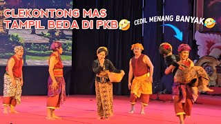 Clekontong mas tampil beda di pkb🤣 cedil menang banyak dapat dedari cantik😃