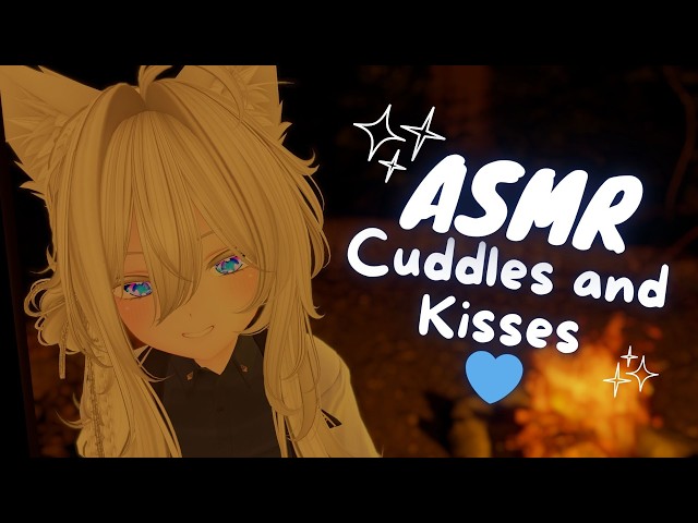 ASMR Wolfgirl Cuddles You Untill You Fall Asleep 💙 [Kisses. Sniff, Heartbeats]