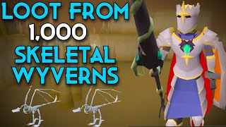 Loot From 1,000 Skeletal Wyverns in OSRS
