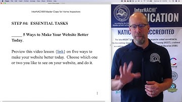 Master Class for Home Inspectors: Step 4, 5 Ways to Make Website Better