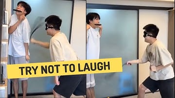 The NEW Blindfolded Chicken Slap Game!! Try Not To Laugh Challenge!