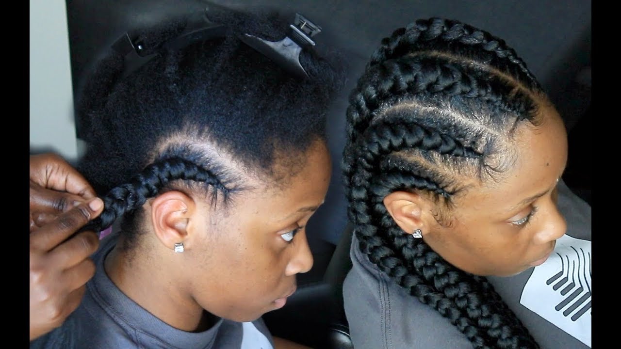 Image of Ghana braids natural hair