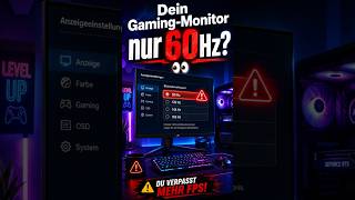 Dein 144Hz Monitor läuft vielleicht nur mit 60Hz… #gaming #pc #windows #performance #computer