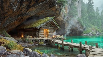 Primitive Survival: I Made My Own Axe and Chisel to Build a Hidden Stone Shelter