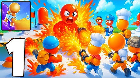 🎨Dye Hard Gameplay Walkthrough part 1 - Paint Rush Start ( Android , iOS )