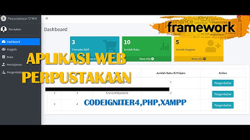 MEMBUAT APLIKASI WEB PERPUSTAKAAN MENGGUNAKAN FRAMEWORK CODEIGNITER 4,PHP & XAMPP