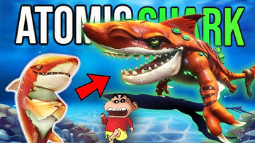 SHINCHAN and CHOP UPGRADING A TIGER SHARK INTO A GOD ATOMIC SHARK  | SHARK GAME | IamBolt Gaming